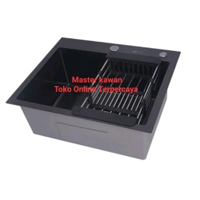 Paket Kitchen Sink Stainless JKM 5243 BLACK /Sink JKM 5243 HITAM
