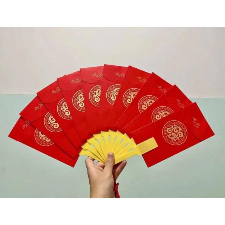 

Angpao Angpau Merah Tahun Baru Cina / Imlek Bentuk Kipas 2023 Untuk Dekorasi Pernikahan