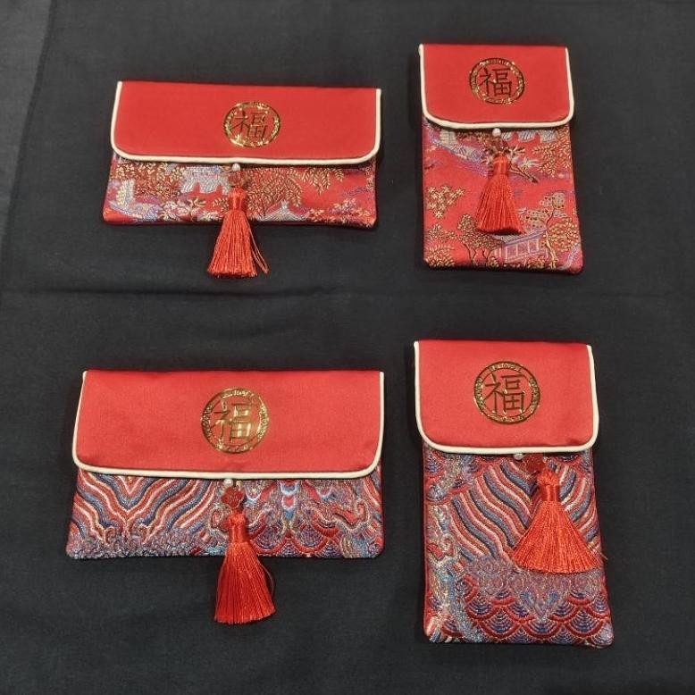 

Angpao Dompet Kain Sangjit Shuangxi Imlek Hoki High Quality