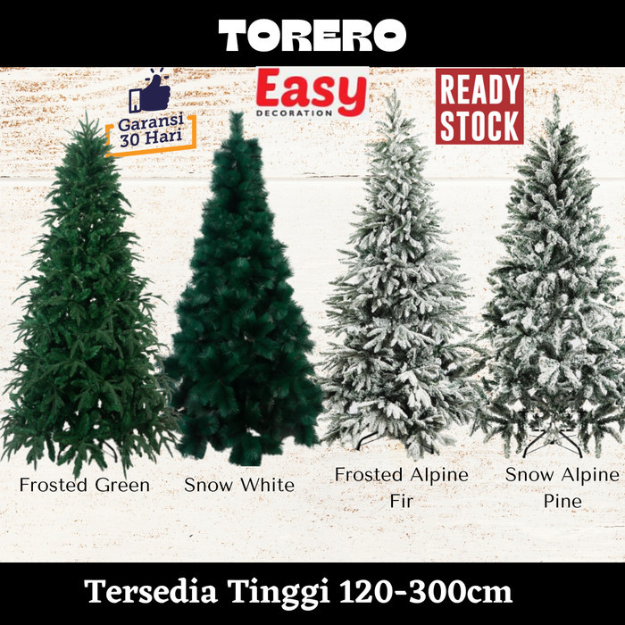 Terlaris Pohon Natal Jarum Pp Premium 1 Meter 2 Meter 3 Meter / 4 - 10 Feet