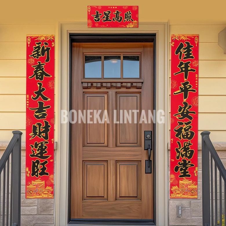 

Set 3In1 Tui Lien Dui Liean Imlek Tempelan Pintu Imlek Fuk Ikan Shio Ular 2025 - Tempelan Imlek Shio Ular