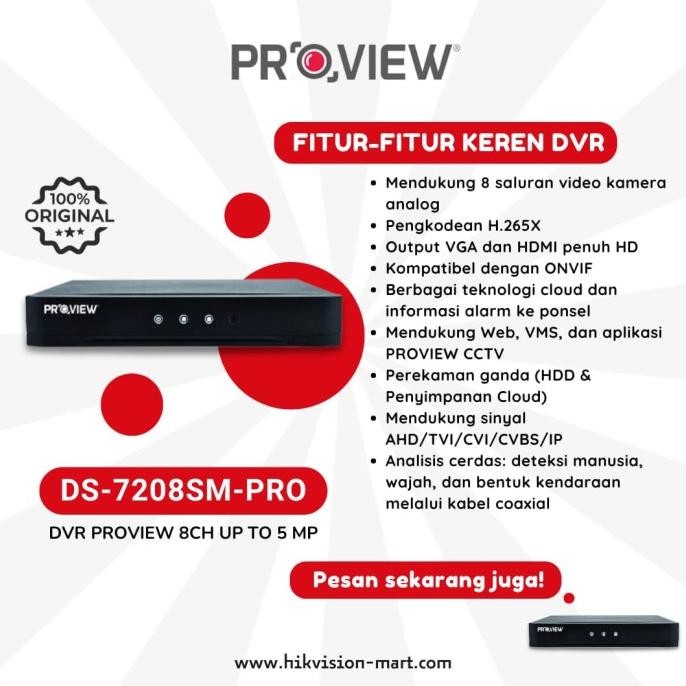 DS-7208SM-PRO DVR PROVIEW 1611T
