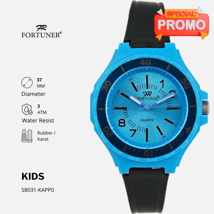 Fortuner Jam Tangan Anak Analog Karet Tahan Air Riley