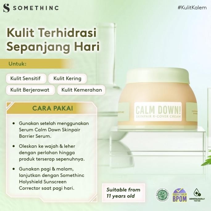 BEBAS ONGKIR - SOMETHINC CALM DOWN SKINPAIR R-COVER CREAM MOISTURIZER CERAMIDE SKIN