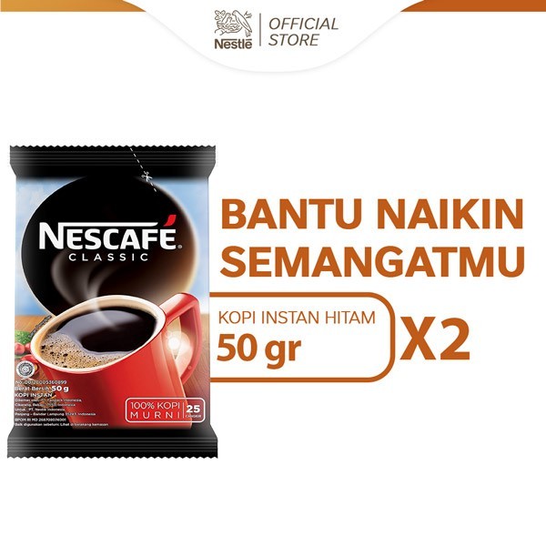 

HOT PROMO NESCAFE CLASSIC Kopi Bubuk Instan Kopi Hitam Sachet Bag 45g x 2pcs