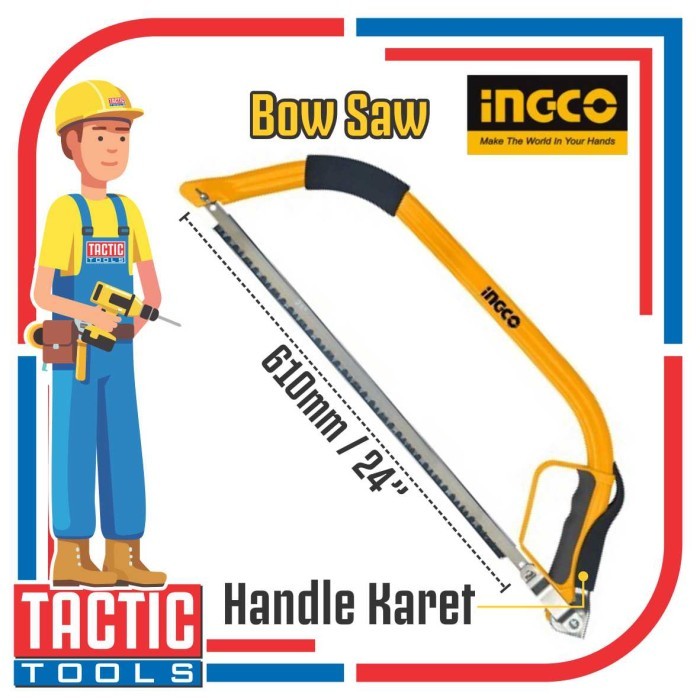 INGCO Gergaji Busur Gergaji Kayu 24" / INGCO Bow Saw