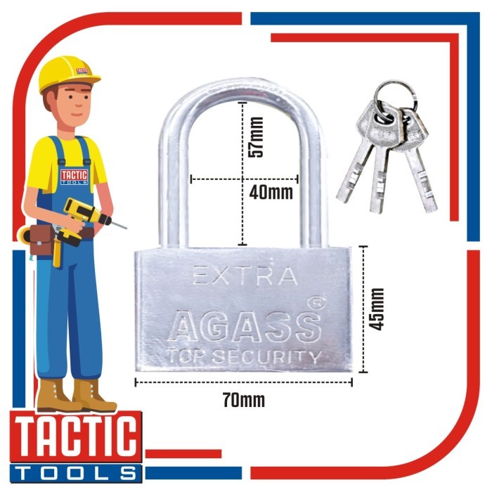 Gembok Pagar Gembok Rumah Besar 70mm / Padlock