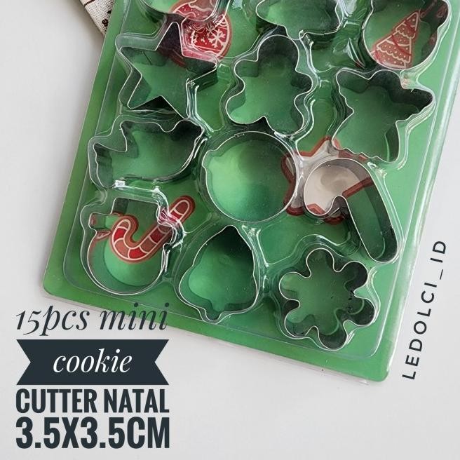 

Set Cookie Cutter Natal Christmas Cetakan Kue Natal (1 Set=Isi 12 Pcs)