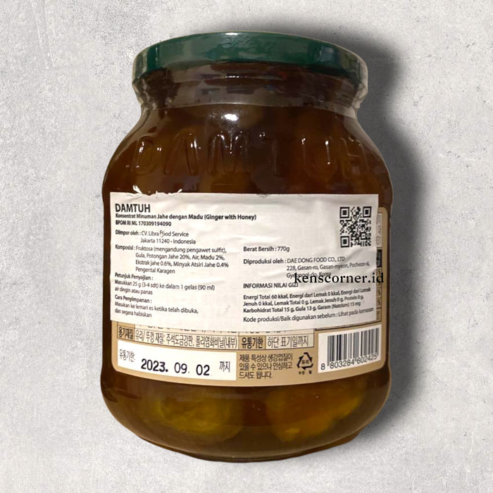 

Promo Damtuh Ginger With Honey / Minuman Jahe Dengan Madu Import Korea