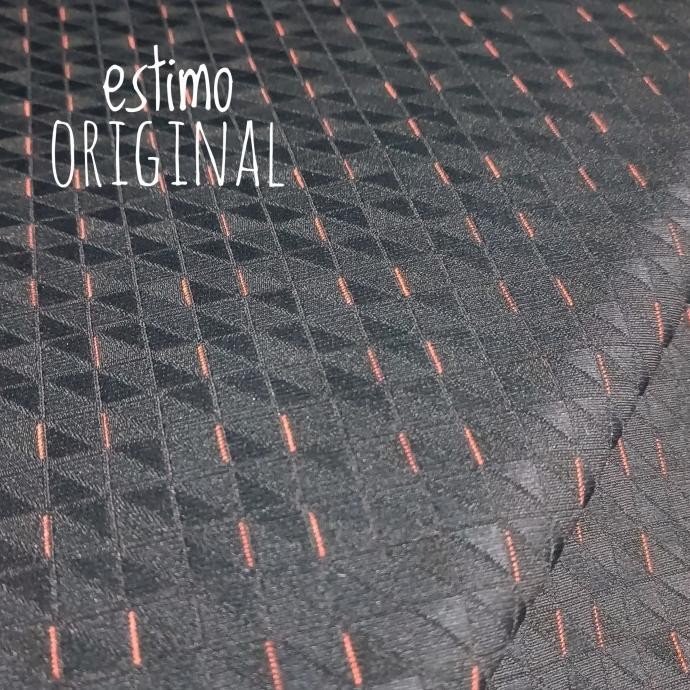 Kain Jok Mobil Brio Rs Original 2017 - 2019 Hitam Orange Baru