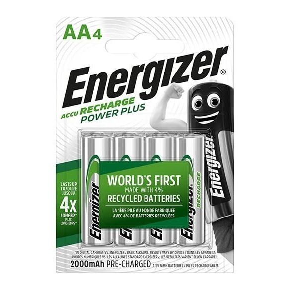 

TERSEDIA BATERAI ISI ULANG ENERGIZER RECHARGE POWER PLUS 2000MAH AA (A2) 4 PCS