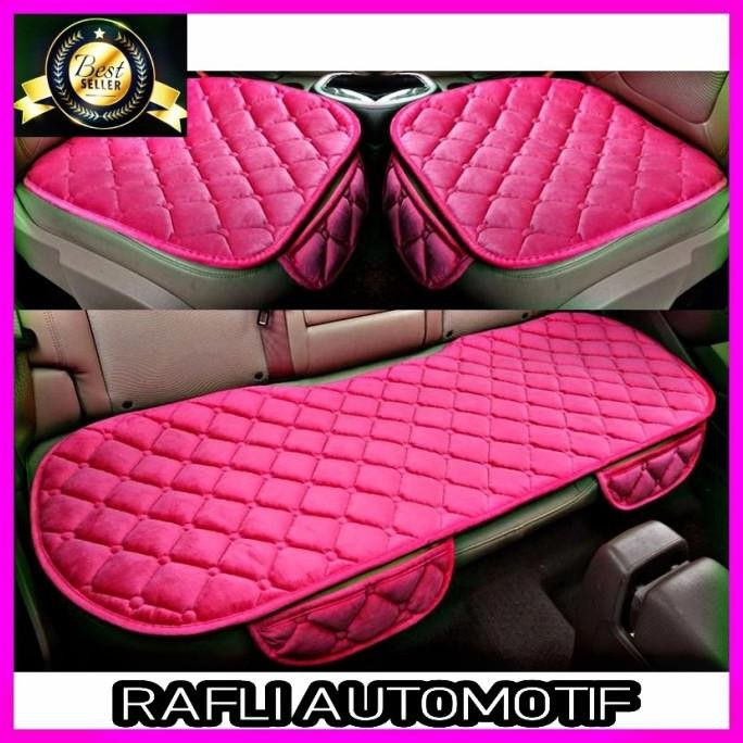 Sarung Jok Mobil Cover Jok Mobil Universal Aksesoris Interior Pink Premium