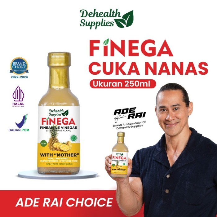 

PROMO FINEGA CUKA NANAS 250ml Kemasan Kaca