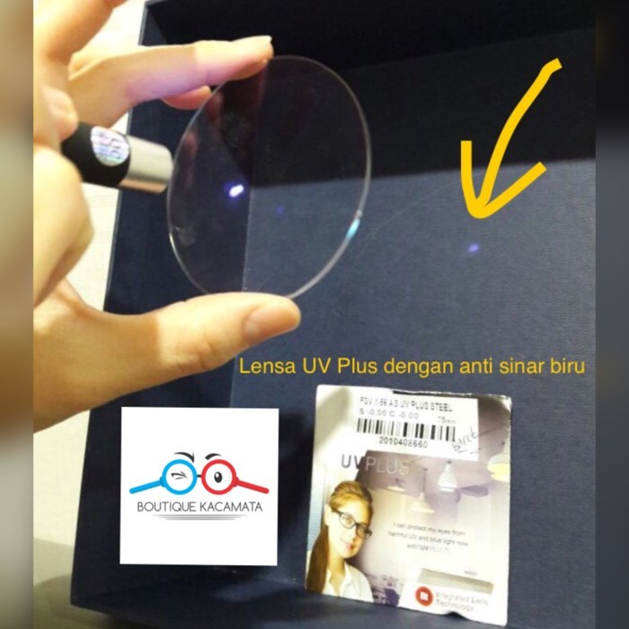 Lensa Anti Blue Ilt Fsv 1.67 As Uv Plus Steel