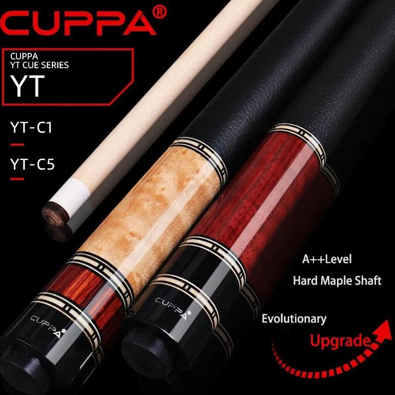 2022 new billiards cuppa siba yt-c1/c5 pool cue 1/2 split cue 11.75/12.75mm tip size maple shaft wit