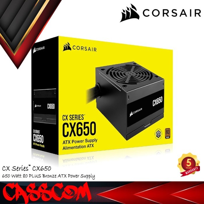 PSU Corsair CX650 650 Watt Power Supply CX-650 650W 80+ Bronze