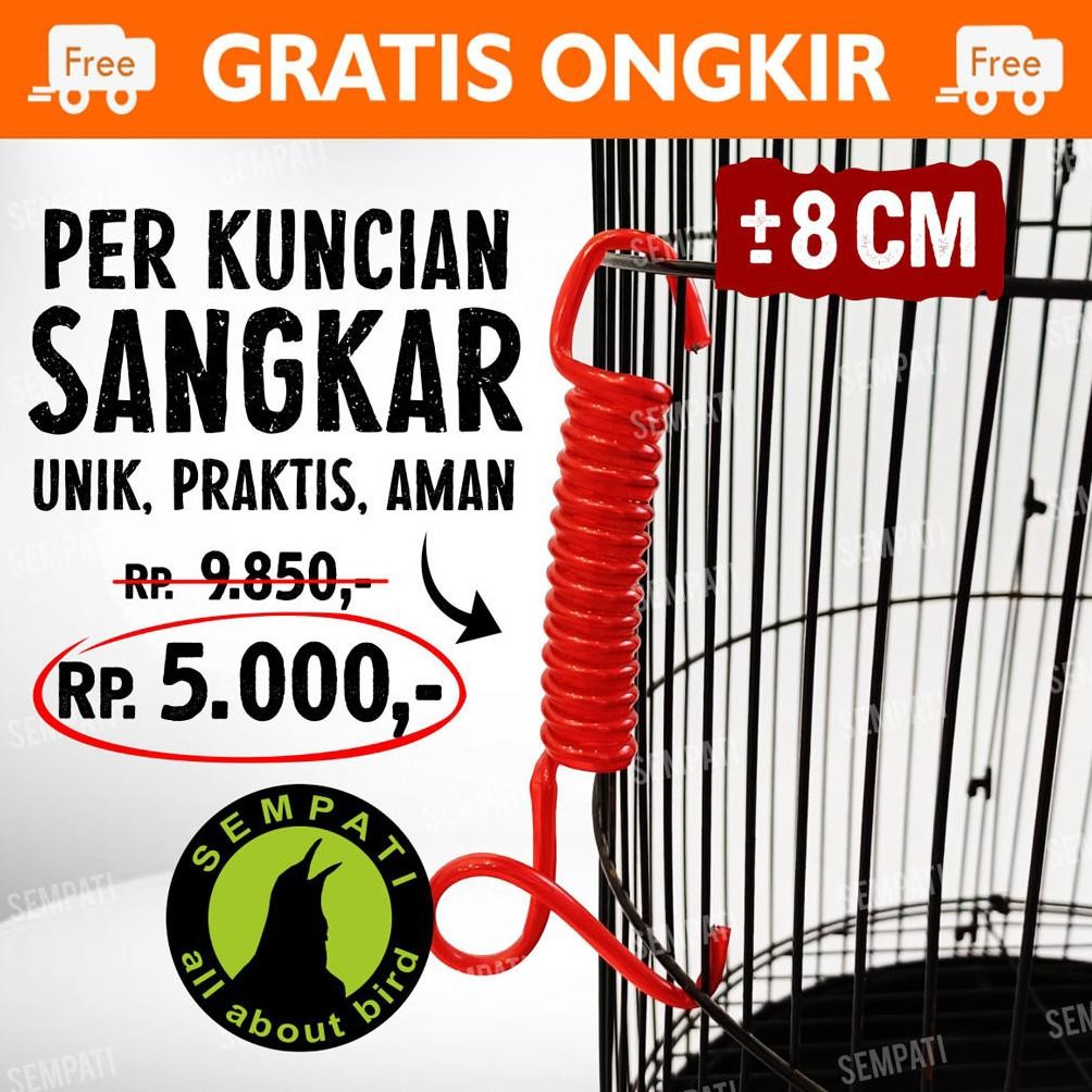 PER KUNCI BESI PENDEK PINTU SANGKAR KANDANG BURUNG