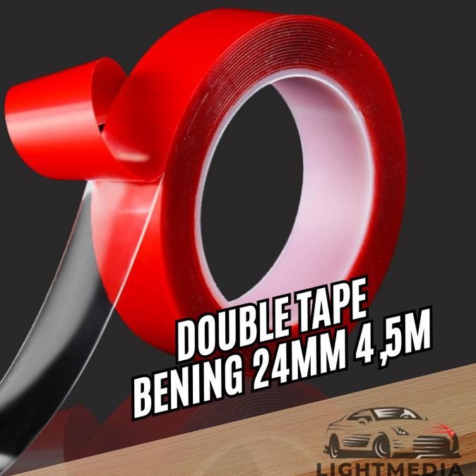 

BEBAS ONGKIR - Double tape Bening 24mm Double tape Transparan