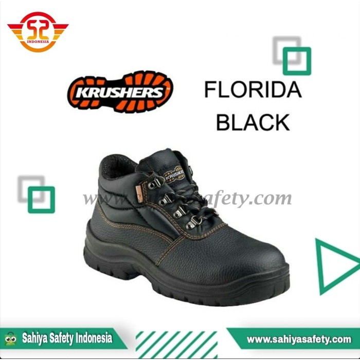 Sepatu safety krushers florida black - Safety shoes krusher florida