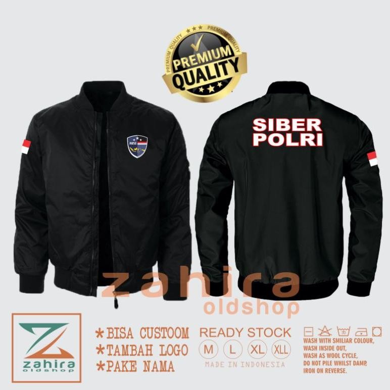 Kemeja Pria Tactical Dinas Proyek Lapangan Jaket Bomber Siber Polri