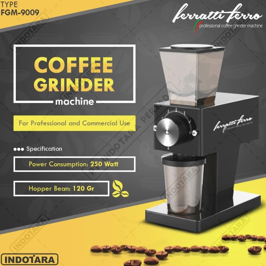 Jakala Coffee Grinder Machine Alat Penggiling Kopi Ferratti Ferro Fgm-9009