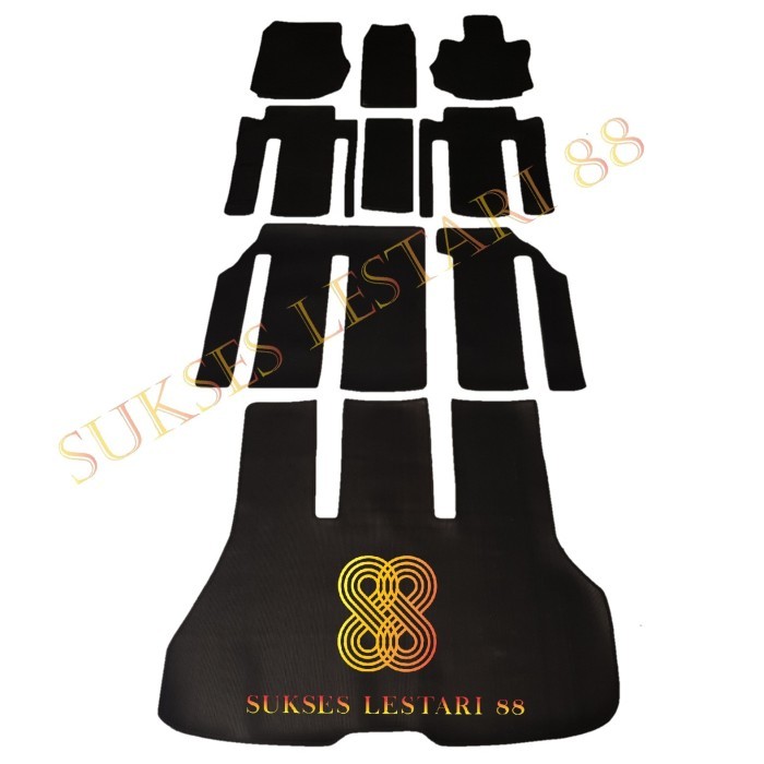 Karpet Karet Mobil Nissan Serena c27 2019 Full Set - Jahit