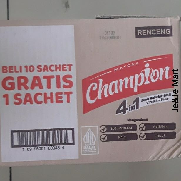 

energen champion (1 dus = isi 12 Renceg )