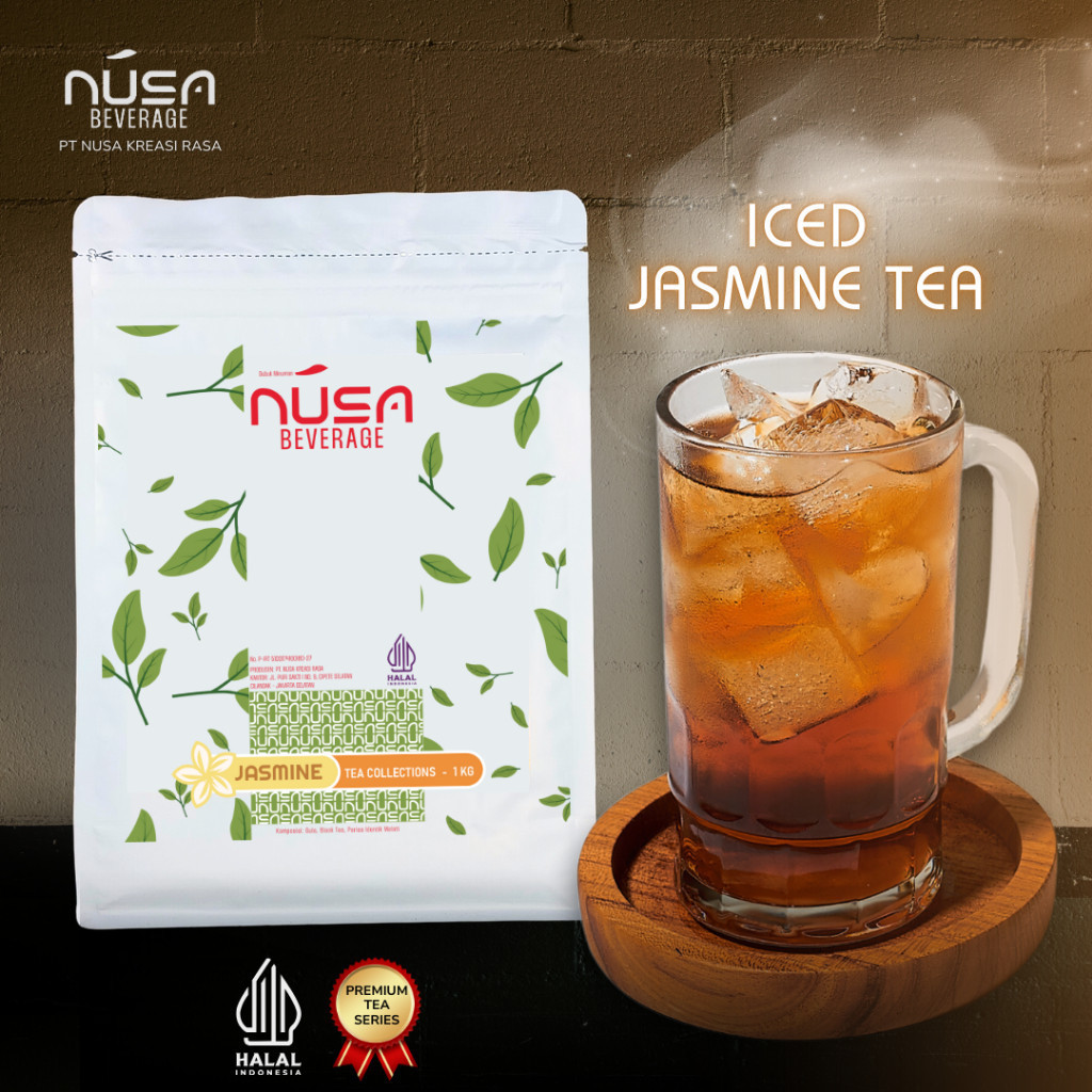 

NUSA BEVERAGE Jasmine Tea Premix Powder 1Kg Untuk Bisnis Hotel & Catering & MICE