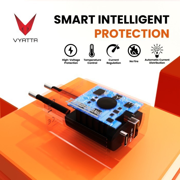 VYATTA TURBO GAN 65W FAST CHARGER PD TYPE C MAC IPAD LAPTOP