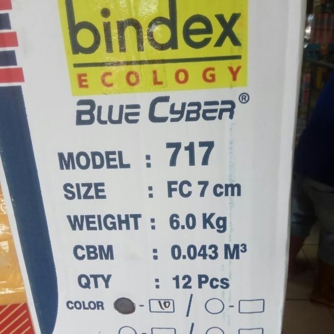 

BEBAS ONGKIR - Ordner Bindex 717 Folio hitam