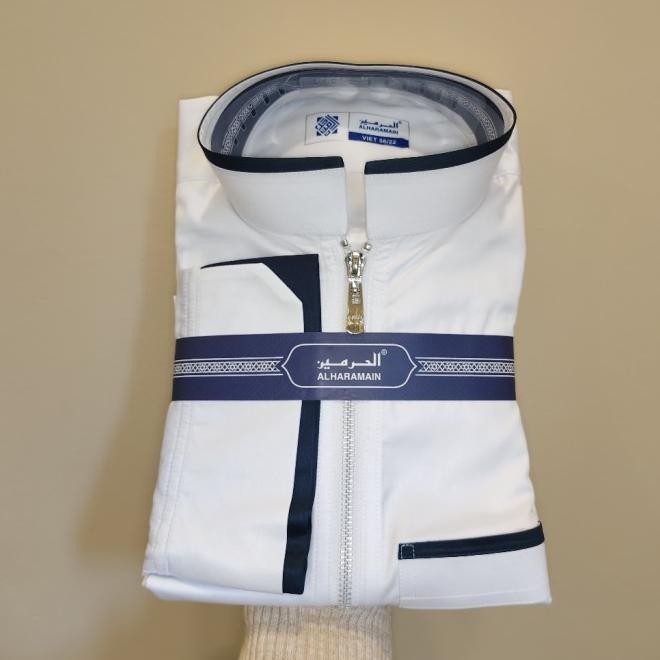 Al Haramain Jubah / Gas Pria Dewasa Kombinasi Resleting (21)