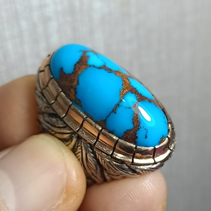 

Farizal - Batu Pirus Natural Blue Fancy Gradasi No Giok Singciang Mesir Persia