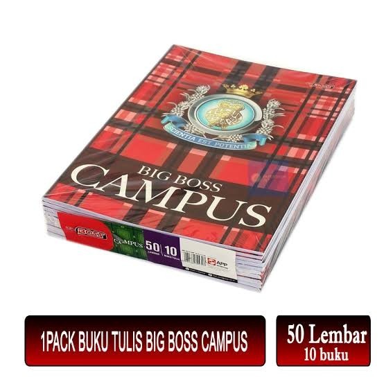

Farizal - [1Pack] Buku Tulis Big Boss 50 Lembar Isi 10 Buku