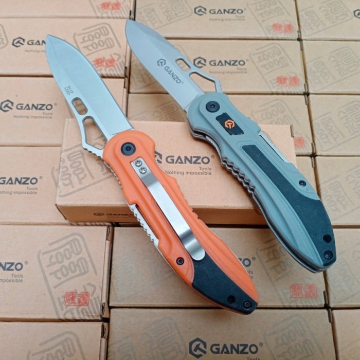 Ready GANZO G621 POCKET KNIFE PISAU LIPAT 621 CAMPING OUTDOOR EDC BERKEMAH