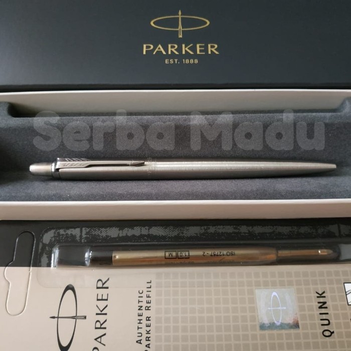 

Ready Paket 1 Klik: 1pcs Parker Jotter SS Ballpoint+1pcs Refill Ballpoint