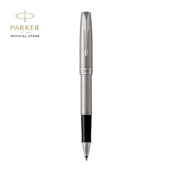 

Ready Parker Sonnet Stainless Steel Chrome Trim Rollerball TB