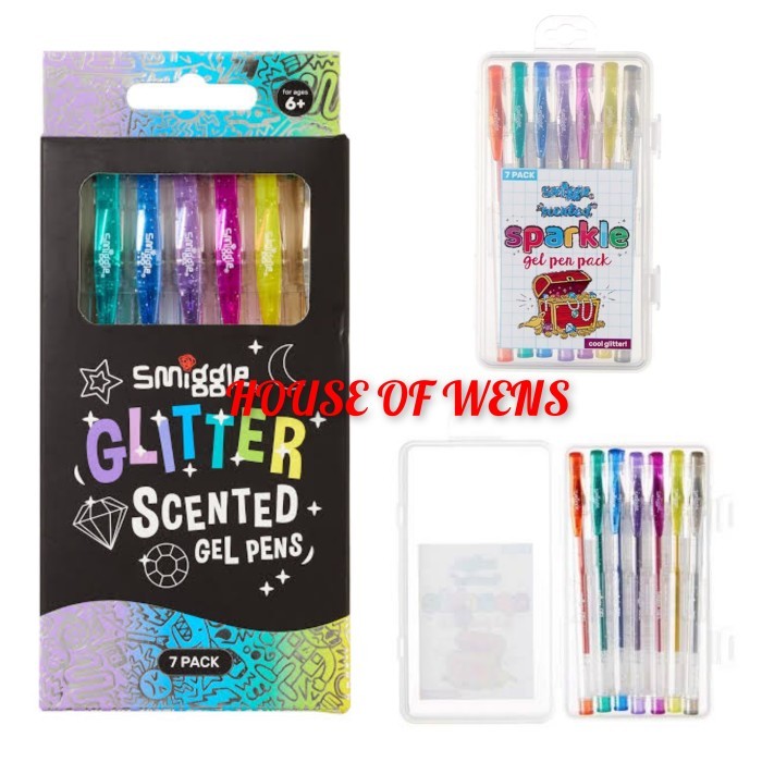 

Ready SMIGGLE SPARKLE SCENTED GEL PENS PACK X7 - PULPEN SMIGGLE