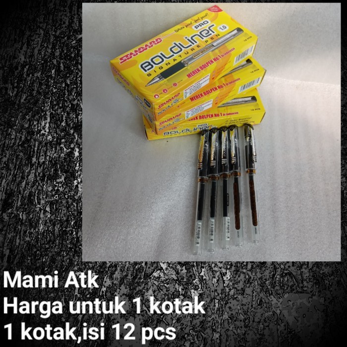 

Ready Pulpen standard bold liner pro 1.0mm isi 12 pcs.