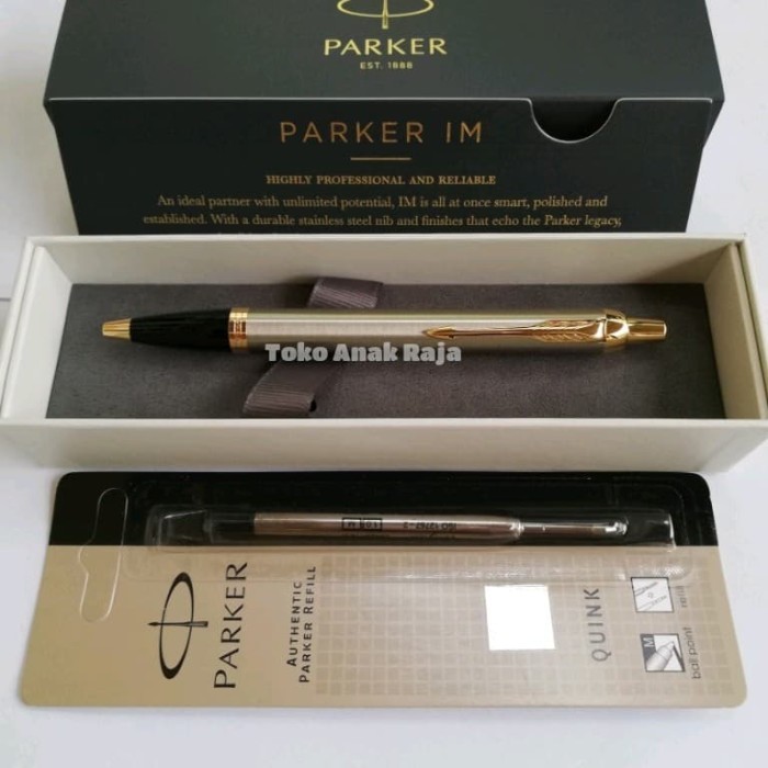 

Ready Paket 1 klik:1 pc Im Lux StainlessBlack GT Ballpoint+1 pc Ref BP