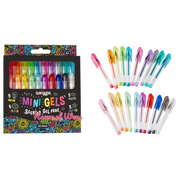 

Ready SMIGGLE SCENTED MINI GEL PENS X20 - PULPEN GEL SMIGGLE