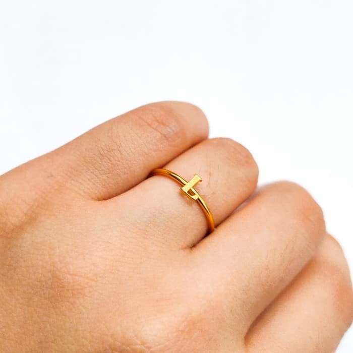 Grosir Cincin Ayu Huruf L minimalist Keren