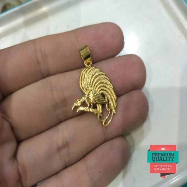 Promo Liontin emas asli kadar 875 model cendrawasih etnik papua hadiah mewah Keren