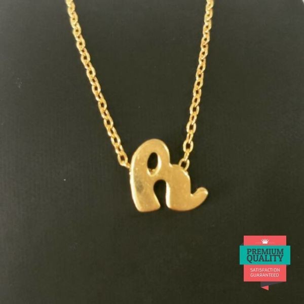 Grosir Kalung Nagita emas asli kadar 875 huruf h Hadiah ultah kado istimewa Keren