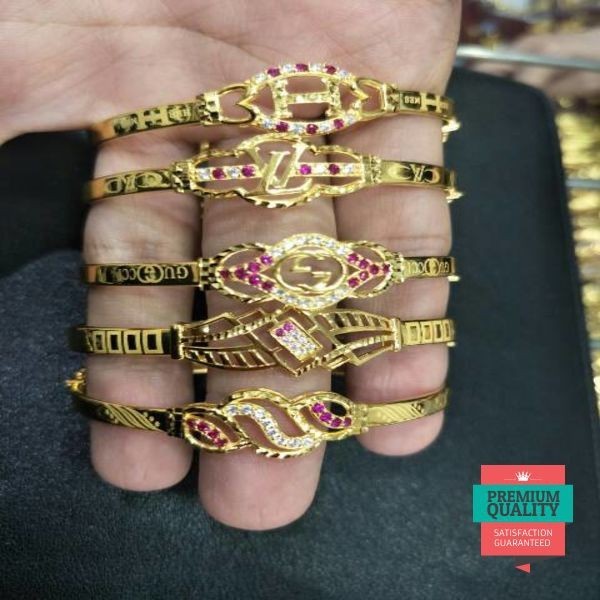 Grosir Gelang emas asli kadar 875 model bangle Keren