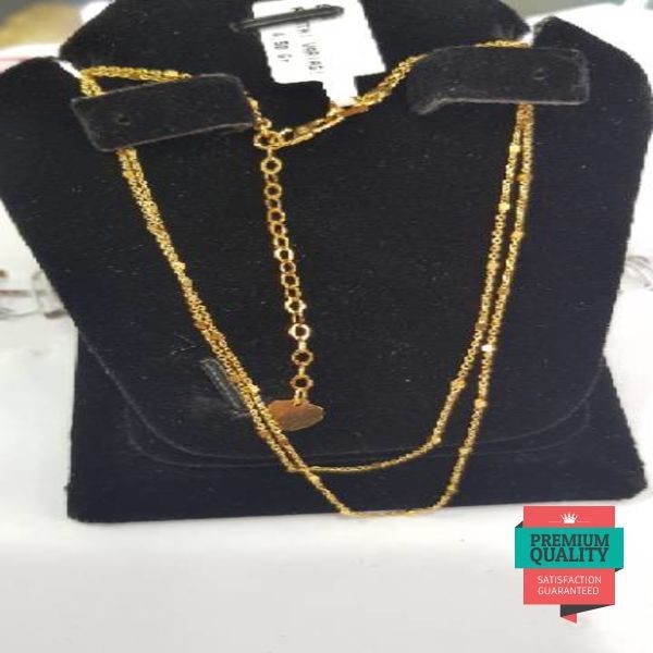 Terlaris kalung jedar 2 layer kalung korea kalung kekinian jedar gold Keren