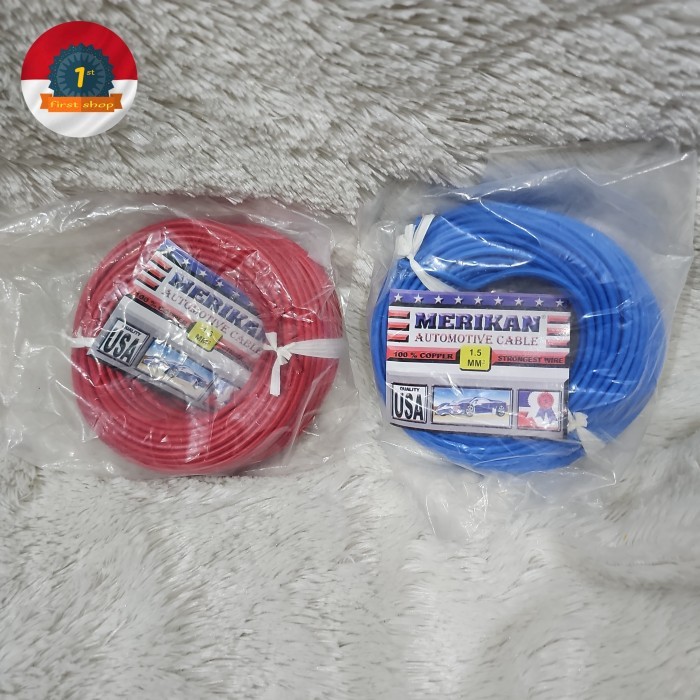BEBAS ONGKIR - kabel serabut tunggal nyaf 1.5mm 1.5 mm kabel motor kabel wayering kabel tunggal