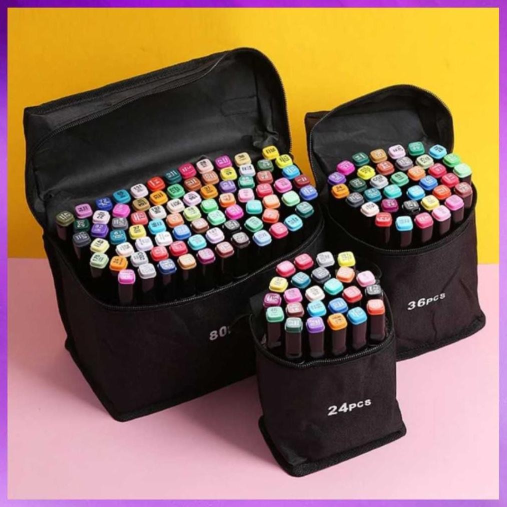 

Jhonweis Stabilo Spidol Warna Sketsa Umum Dua Sisi Kepala Tulis Luas dan Halus Double Headed General Touch Marker Pen Animation Set Markers Dual Side Fine Art Brush Twin Market Set 24pcs, 48pcs, 80pcs All In One Multi Color Pena Pensil