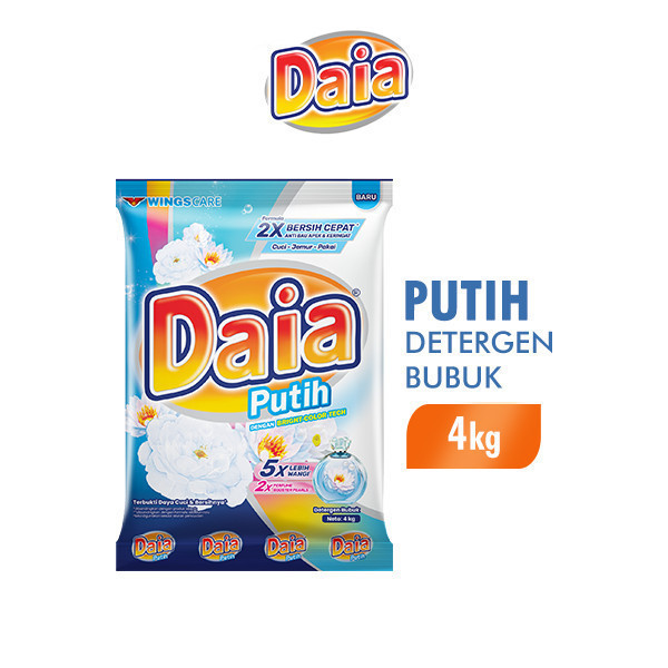 Daia Deterjen Bubuk Putih 4 kg