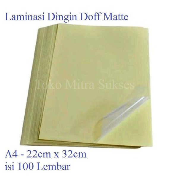 

TERMURAH - Stiker Laminating Dingin Glossy & Doff A4