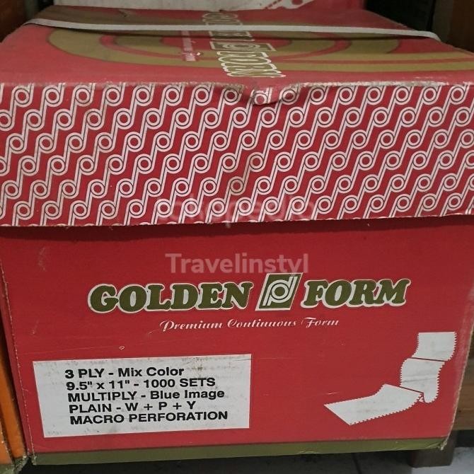 

BEBAS ONGKIR - kertas komputer continuous form 3ply 9,5x11 paperline warna
